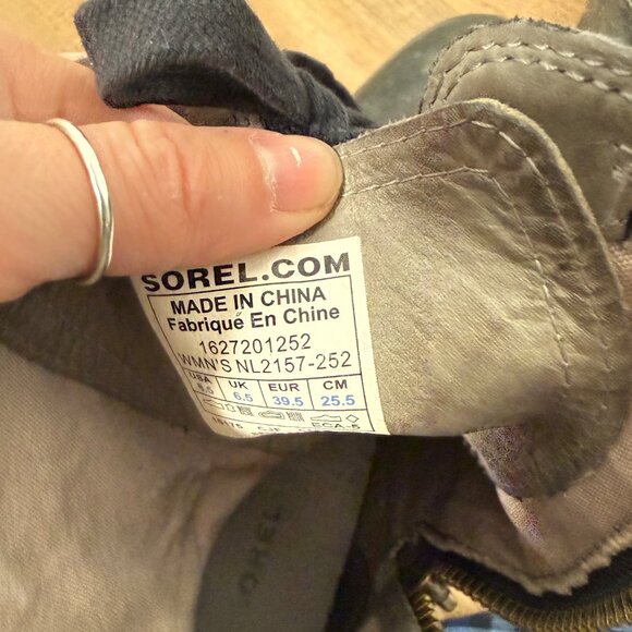 Sorel Women's Major Carly Boot Grey Black Gorp 8.5 - Picture 7 of 9